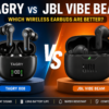 TAGRY X08 vs JBL Vibe Beam wireless earbuds comparison